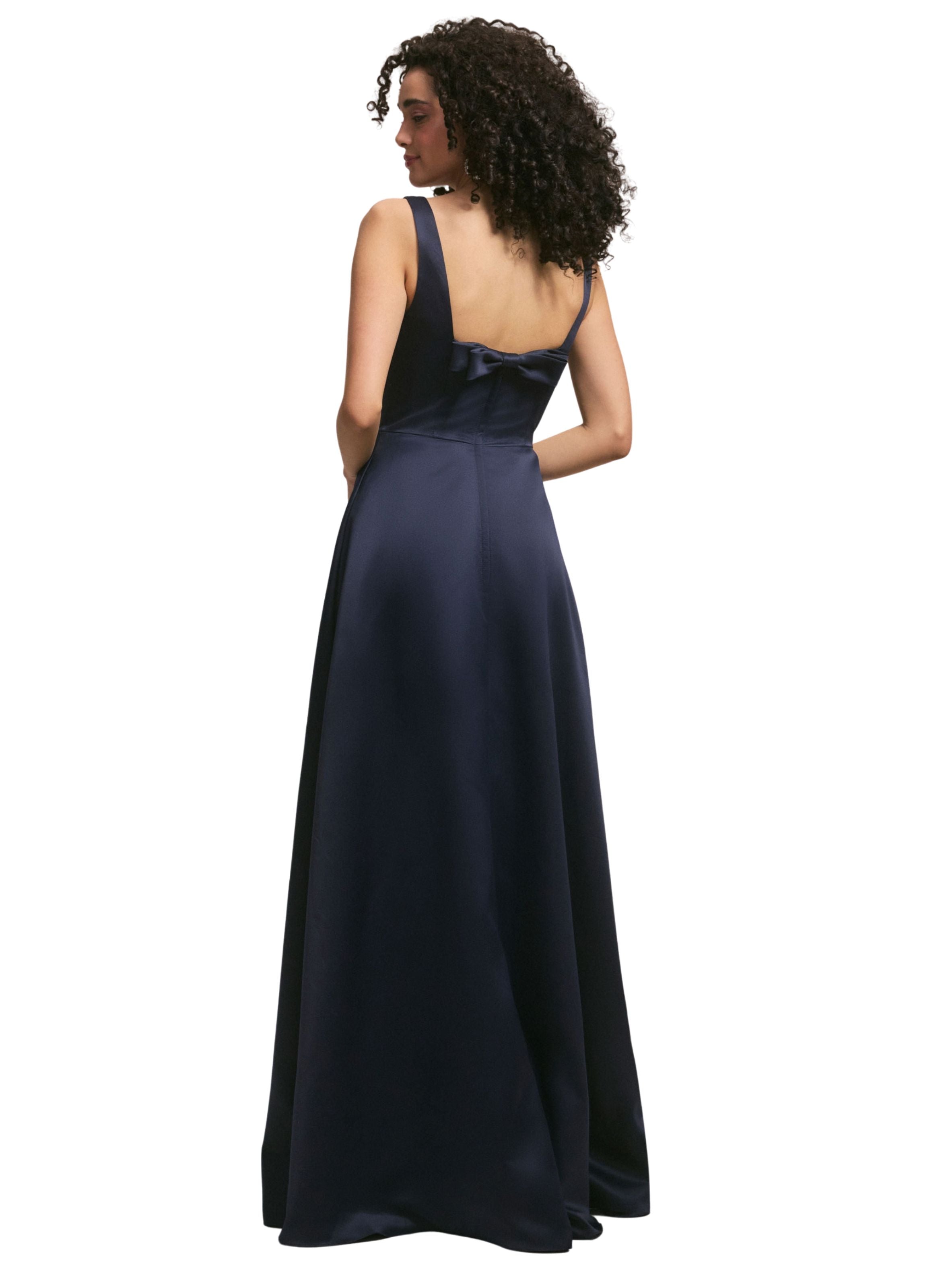 Square Neck Satin Bridesmaid Dress with Detachable Bow Amore Gowns 10_4965f5ba-213e-4fef-9191-caa8d8151fe0