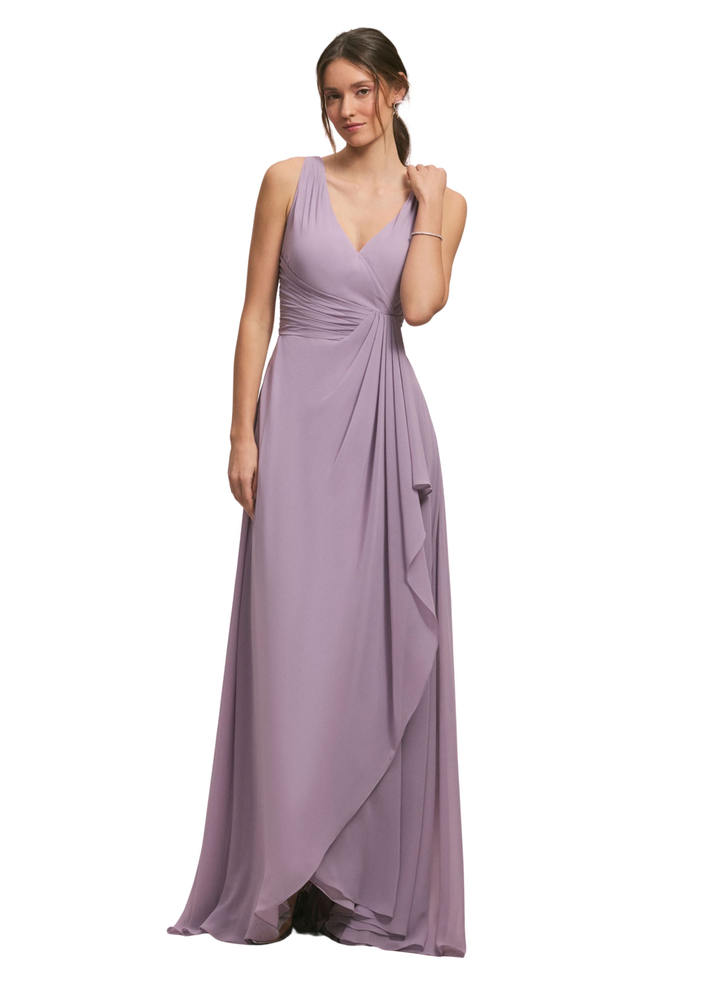 V-Neck Chiffon Bridesmaid Dress with Cascading Ruffle Amore Gowns 11_a22ad4f5-ddae-4e33-bb22-f3f1ebf31ab1