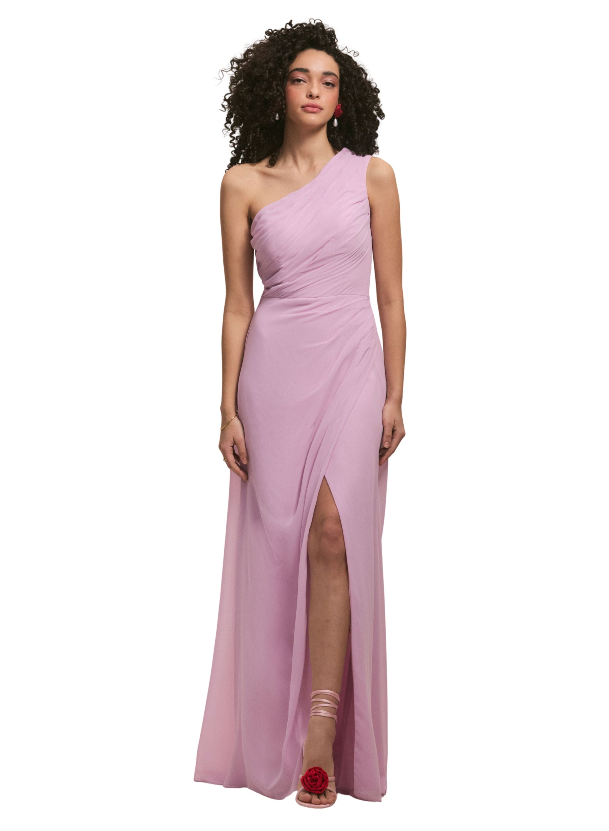 One Shoulder Chiffon Bridesmaid Dress with Skirt Slit Amore Gowns 14_691c0a9b-df84-416e-9e85-92a1f9862e6b