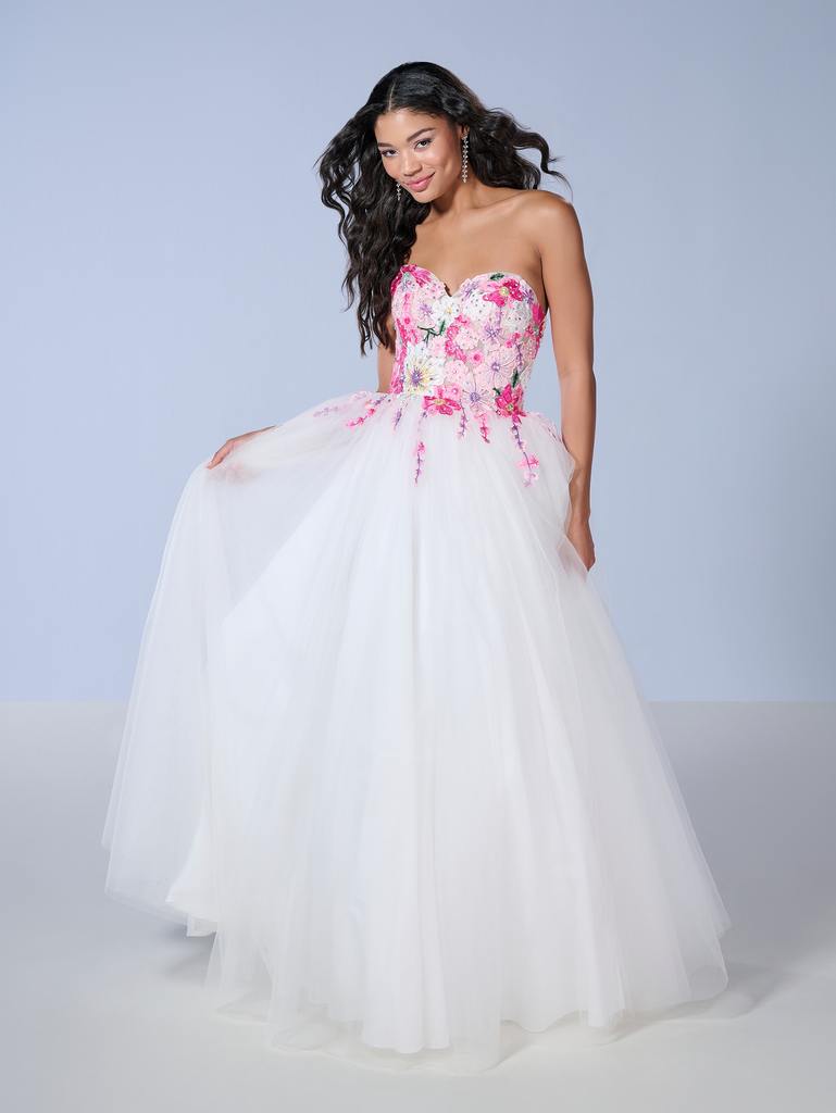 16142 Amore Gowns 16142_White-Multi_1-769x1024