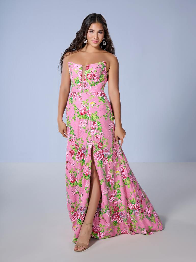 16143 Amore Gowns 16143_Rose-Floral_1-769x1024