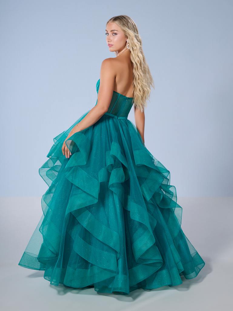 16245 Amore Gowns 16245_Teal_2-769x1024