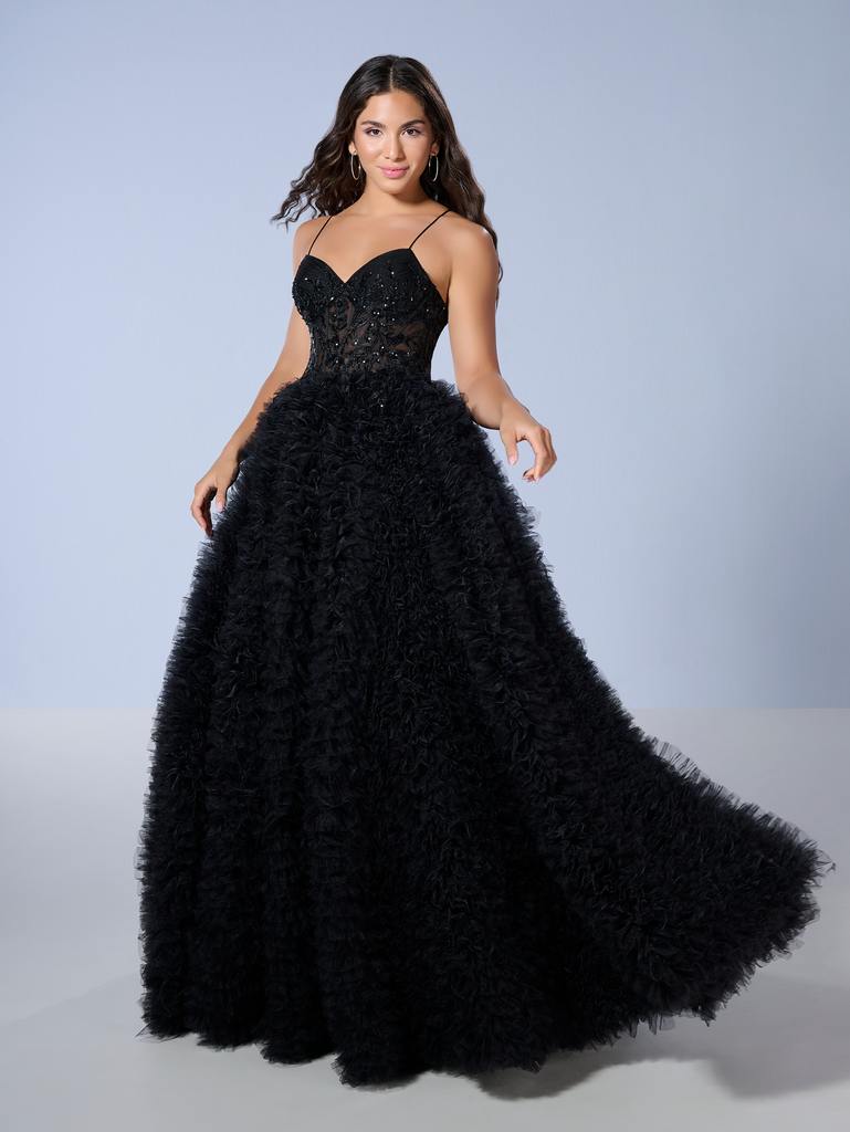 16252 Amore Gowns 16252_Black_1-769x1024