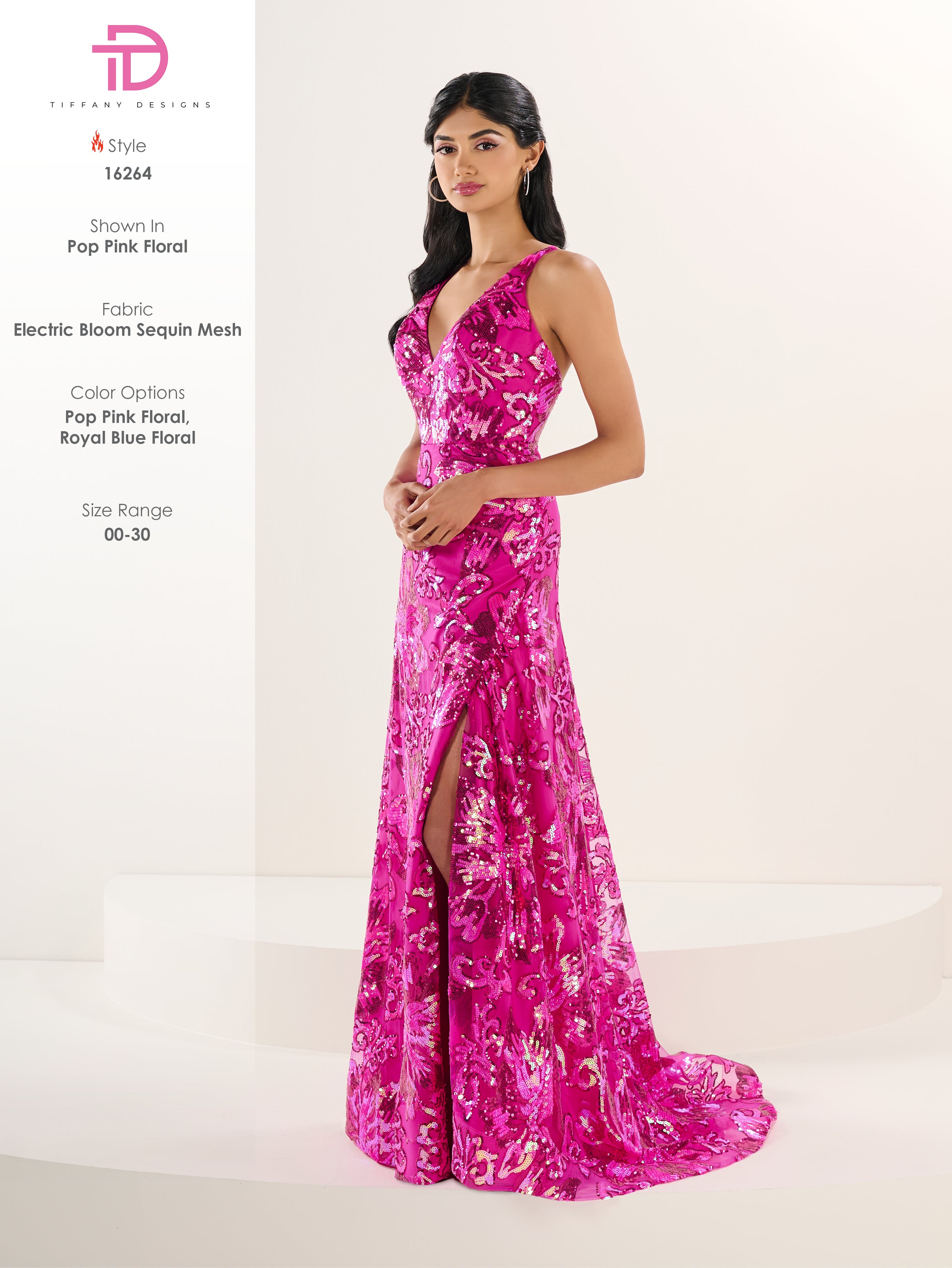 16264 Amore Gowns 16264_37_PopPinkForal