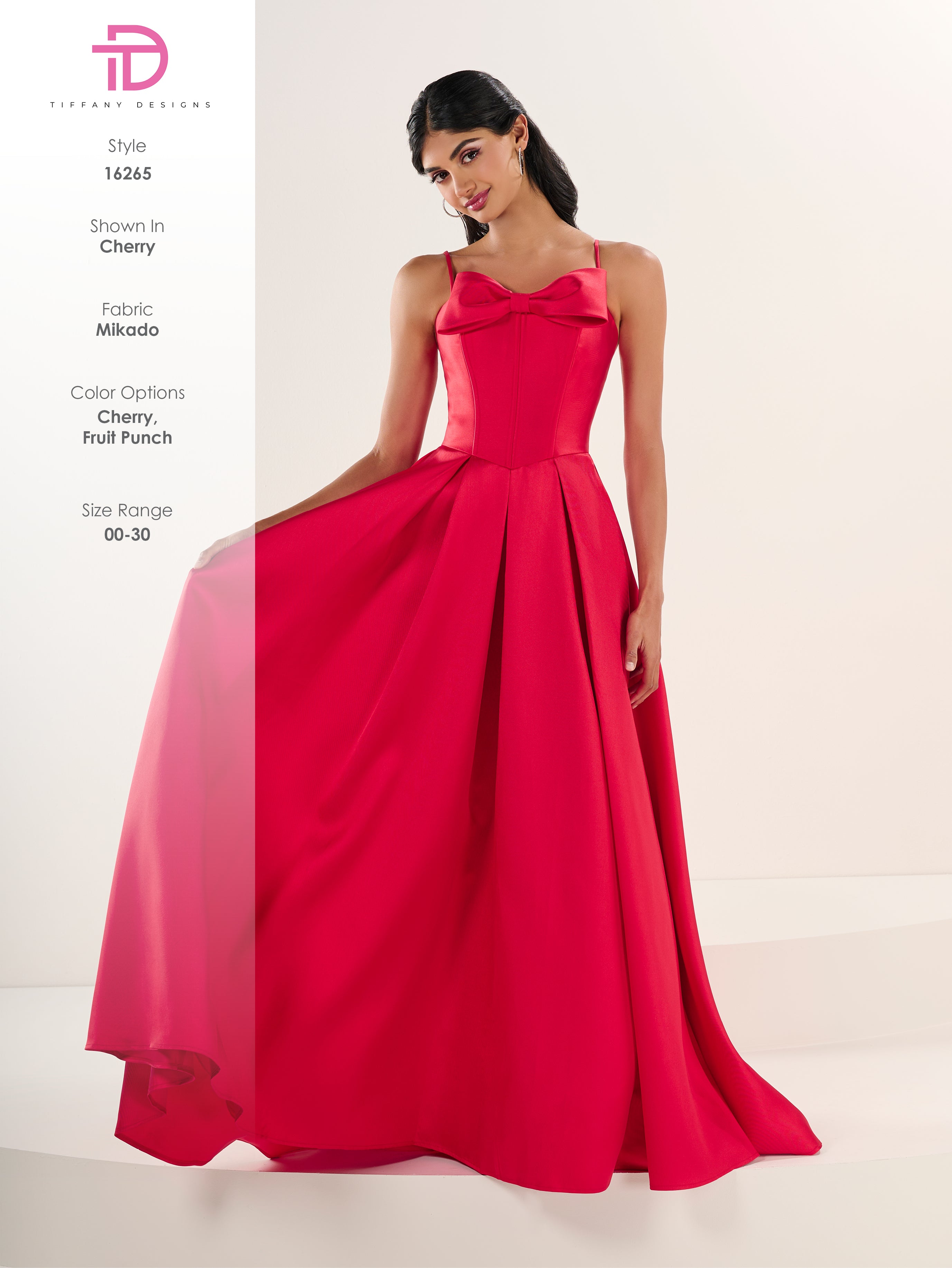 16265 Amore Gowns 16265_40_Cherry