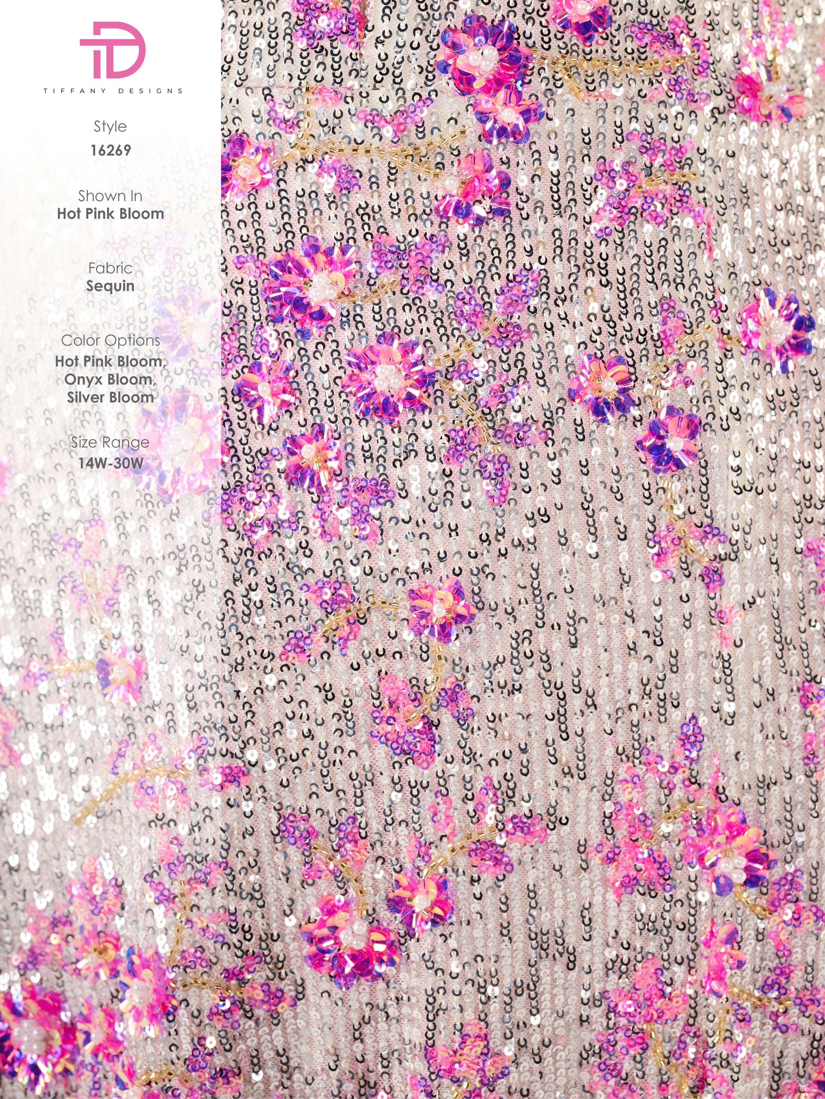 16269 Amore Gowns 16269_51_HotPinkBloom