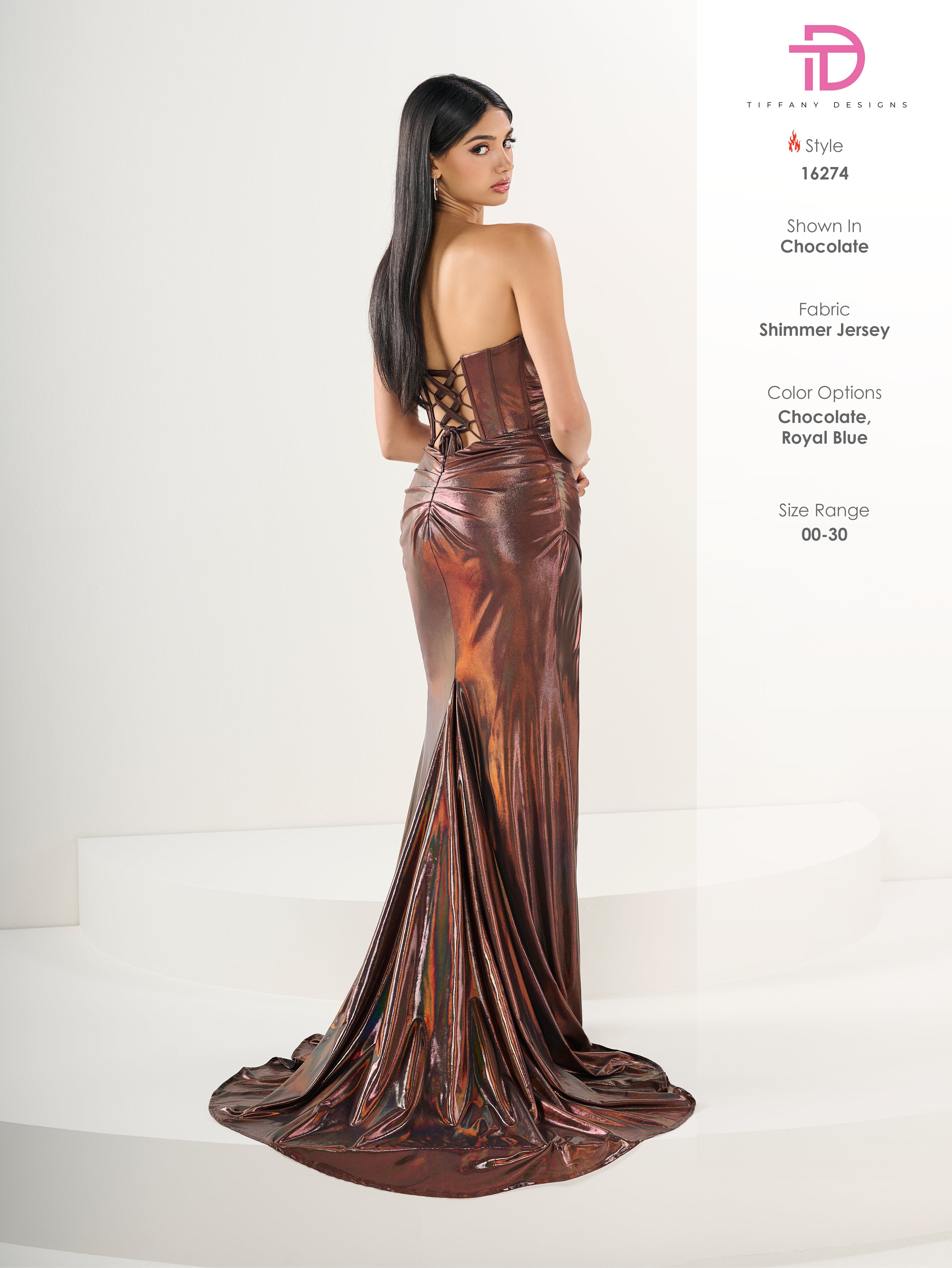 16274 Amore Gowns 16274_64_Chocolate