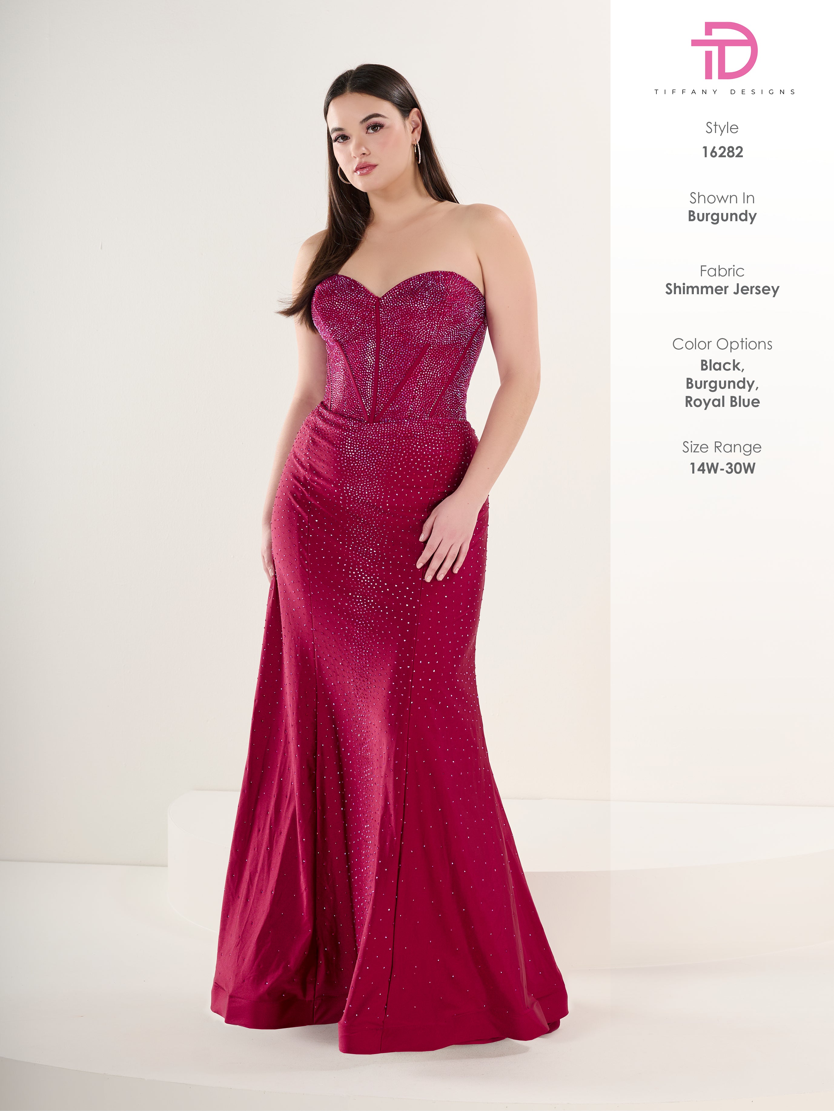 16282 Amore Gowns 16282_91_Burgundy