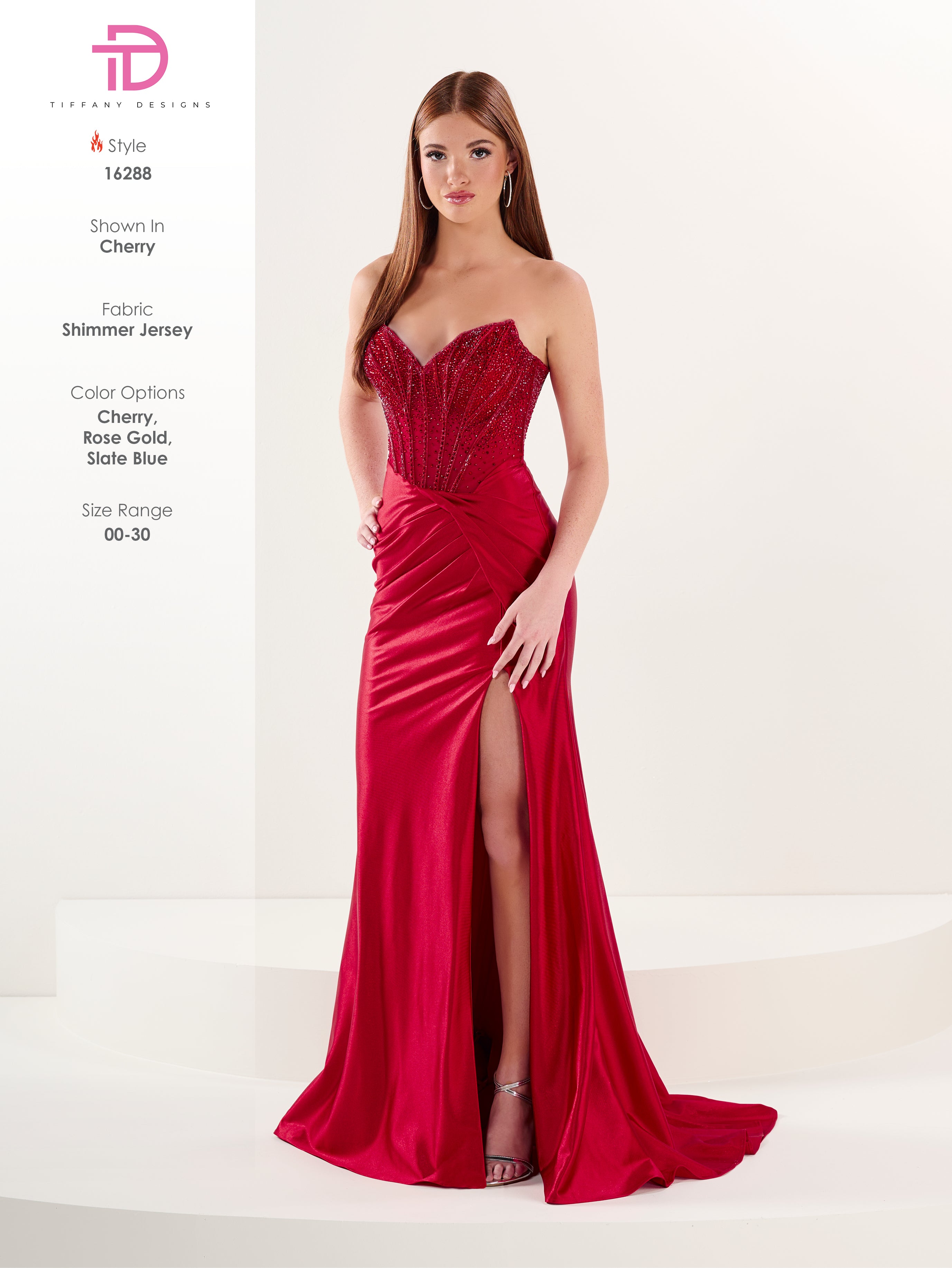 16288 Amore Gowns 16288_109_Cherry