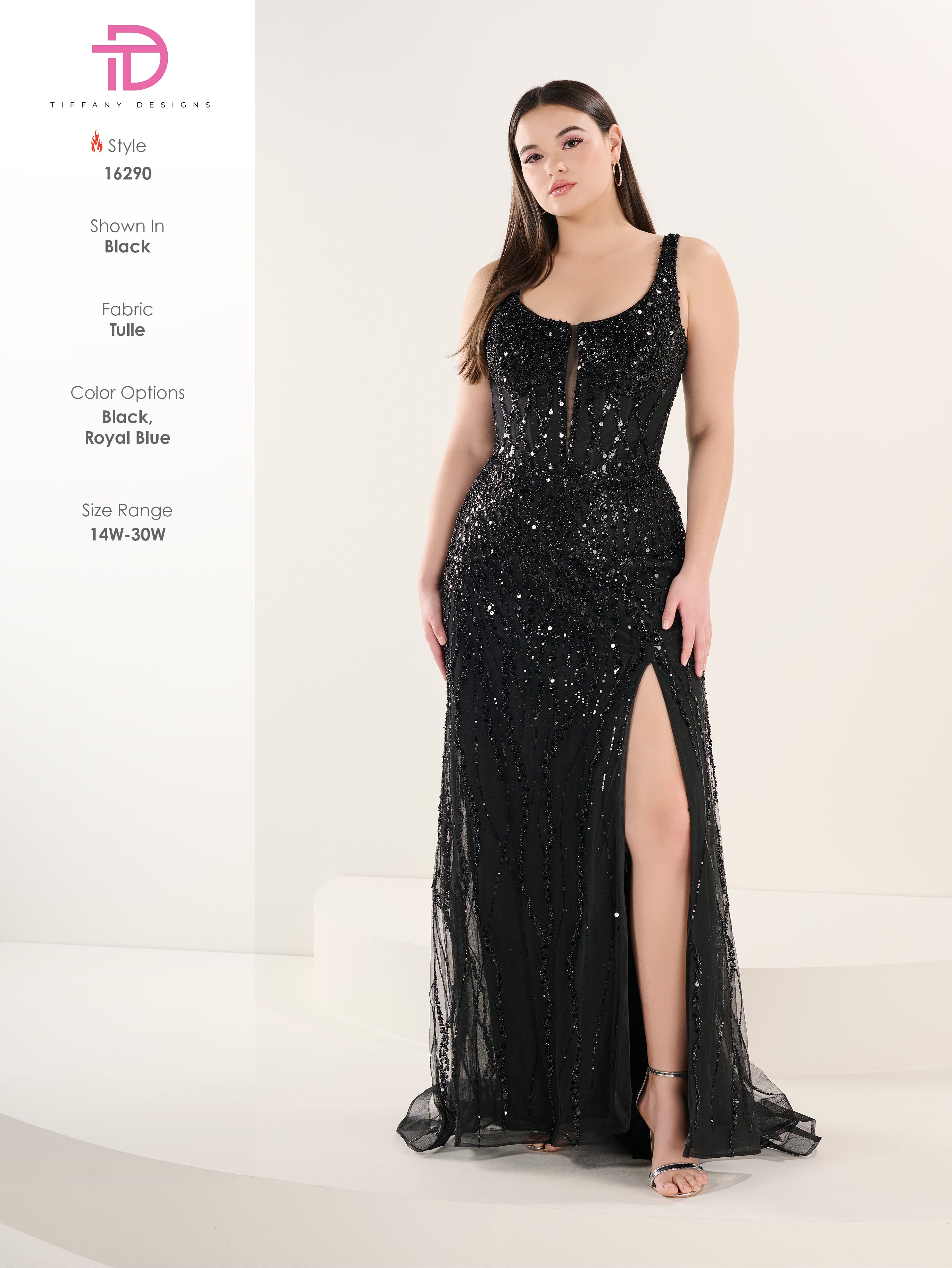 16290 Amore Gowns 16290_114_Black