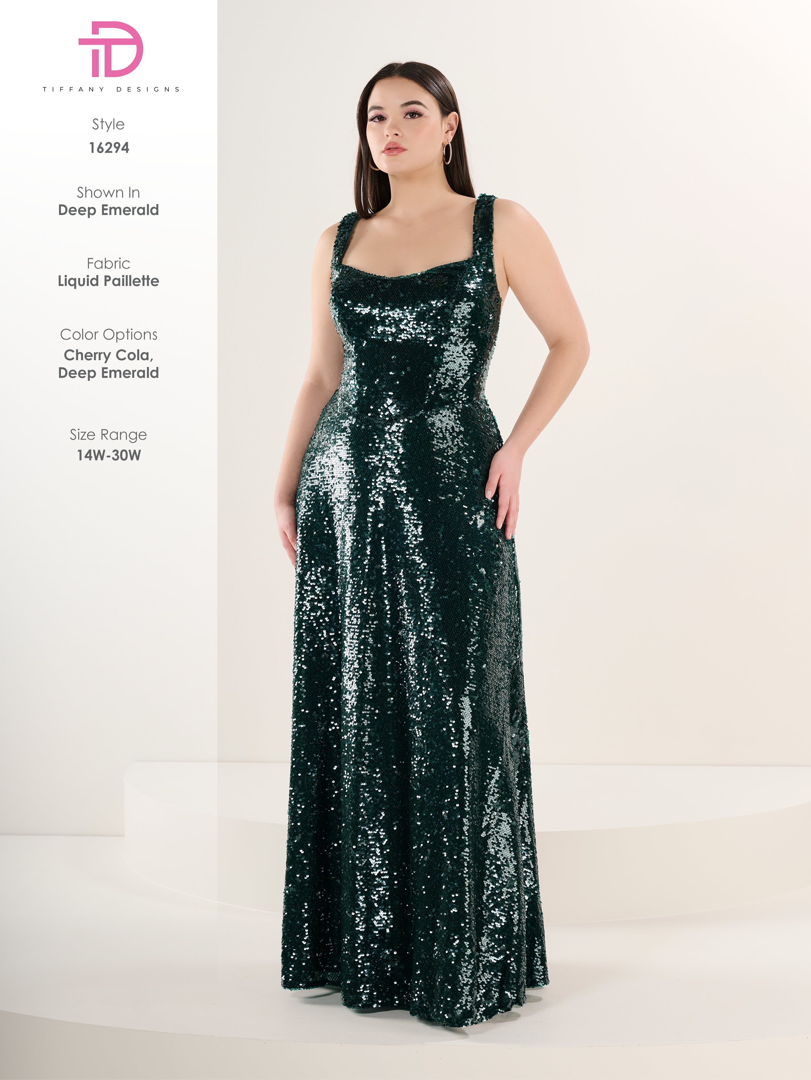 16294 Amore Gowns 16294_124_DeepEmerald