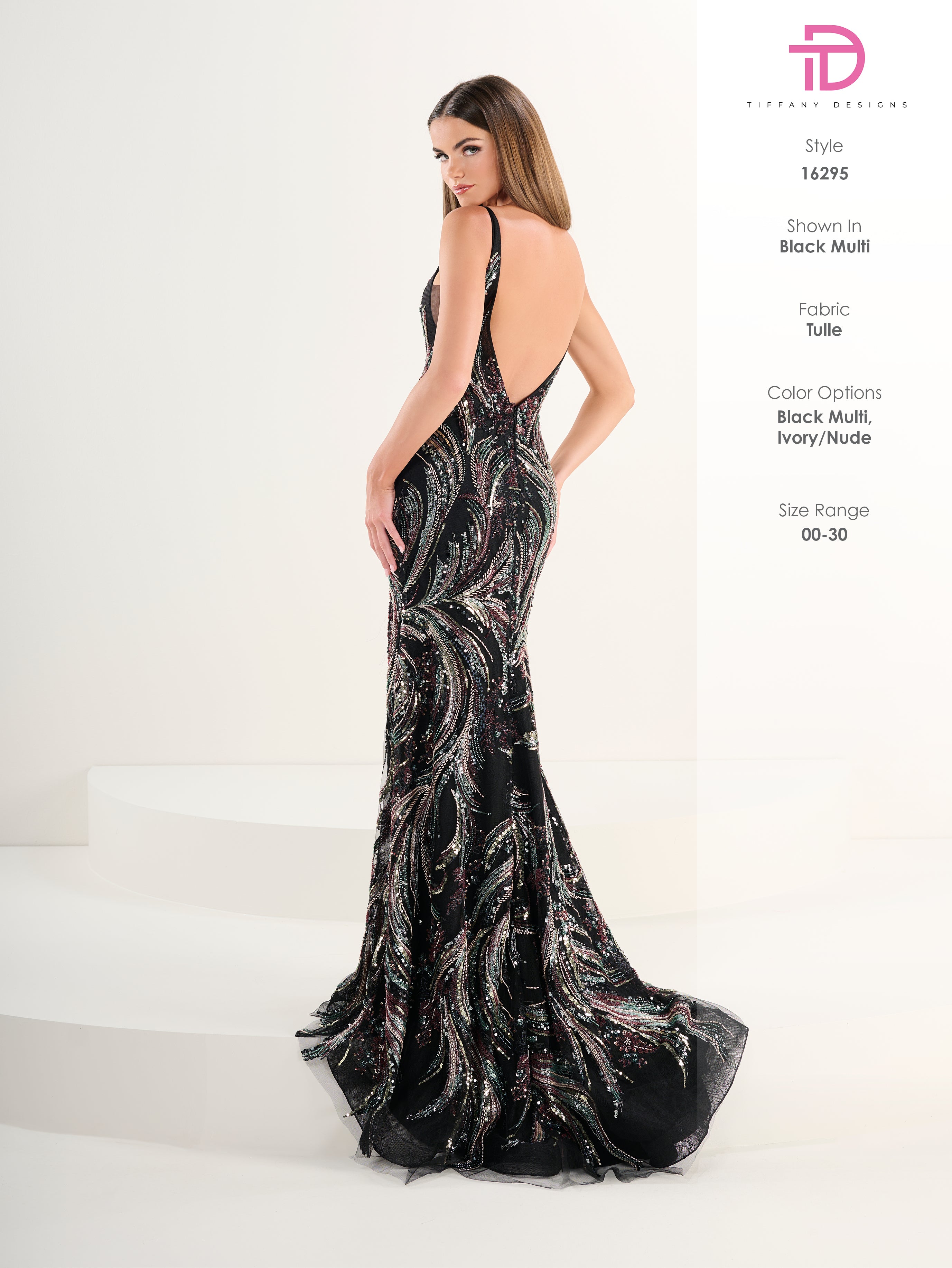 16295 Amore Gowns 16295_126_BlackMulti