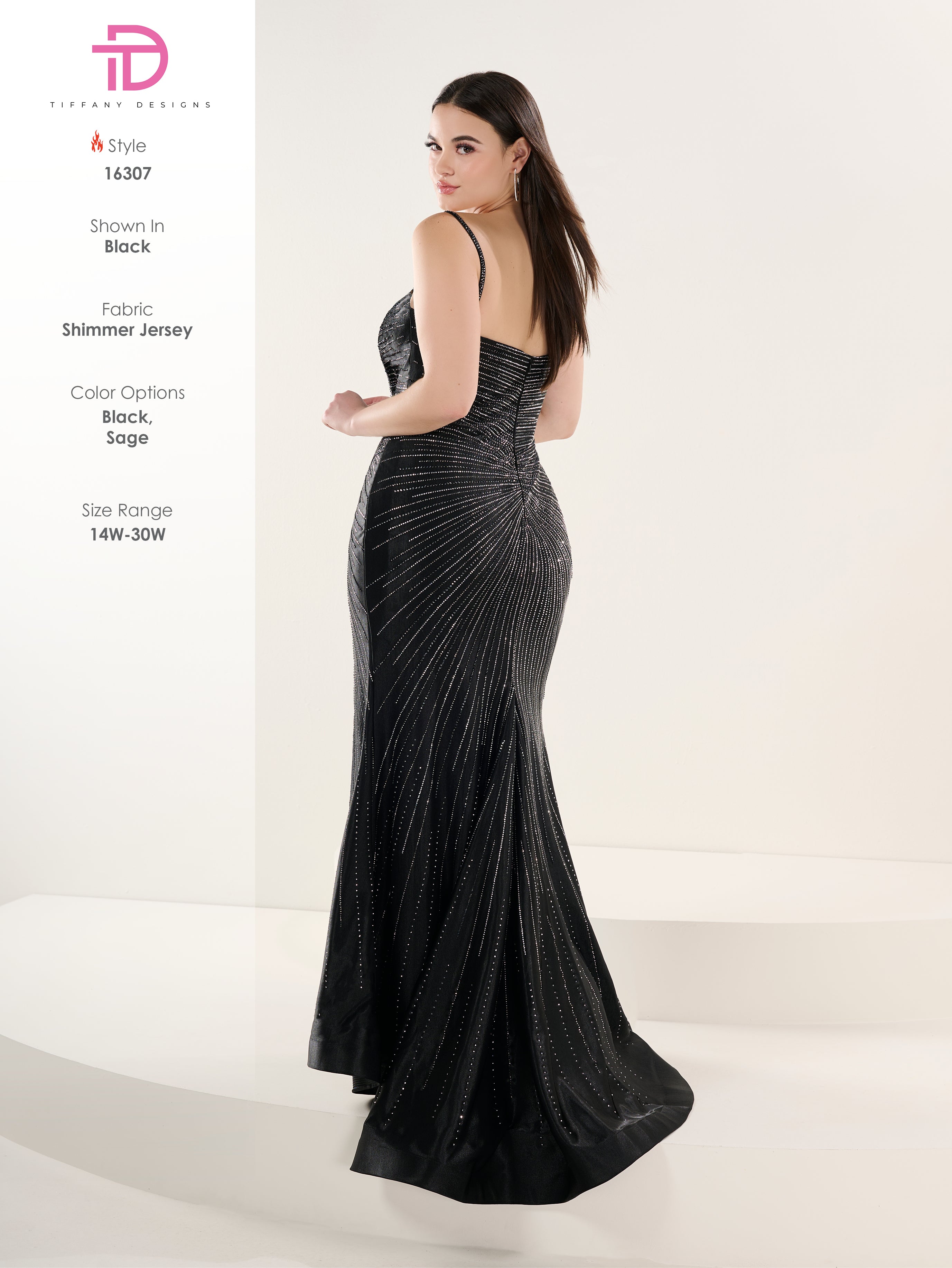 16307 Amore Gowns 16307_157_Black