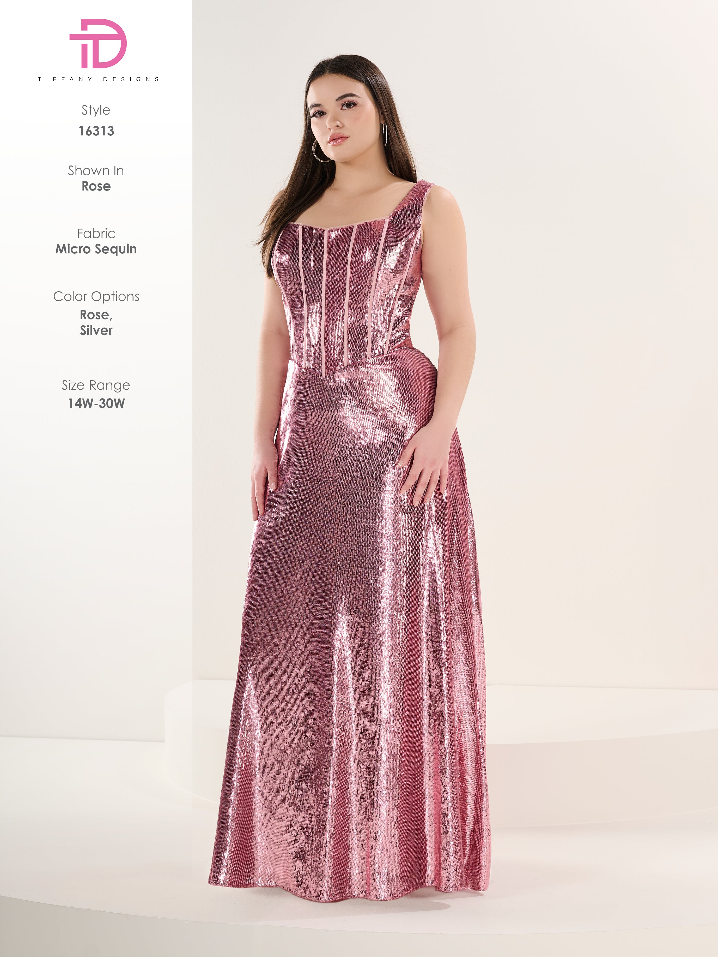 16313 Amore Gowns 16313_175_Rose