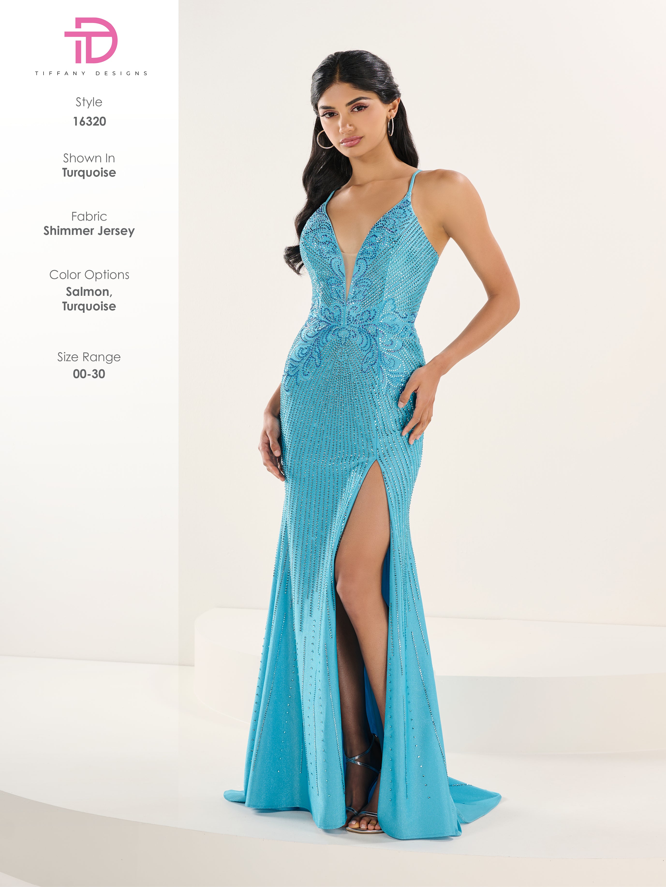 16320 Amore Gowns 16320_191_Turquoise