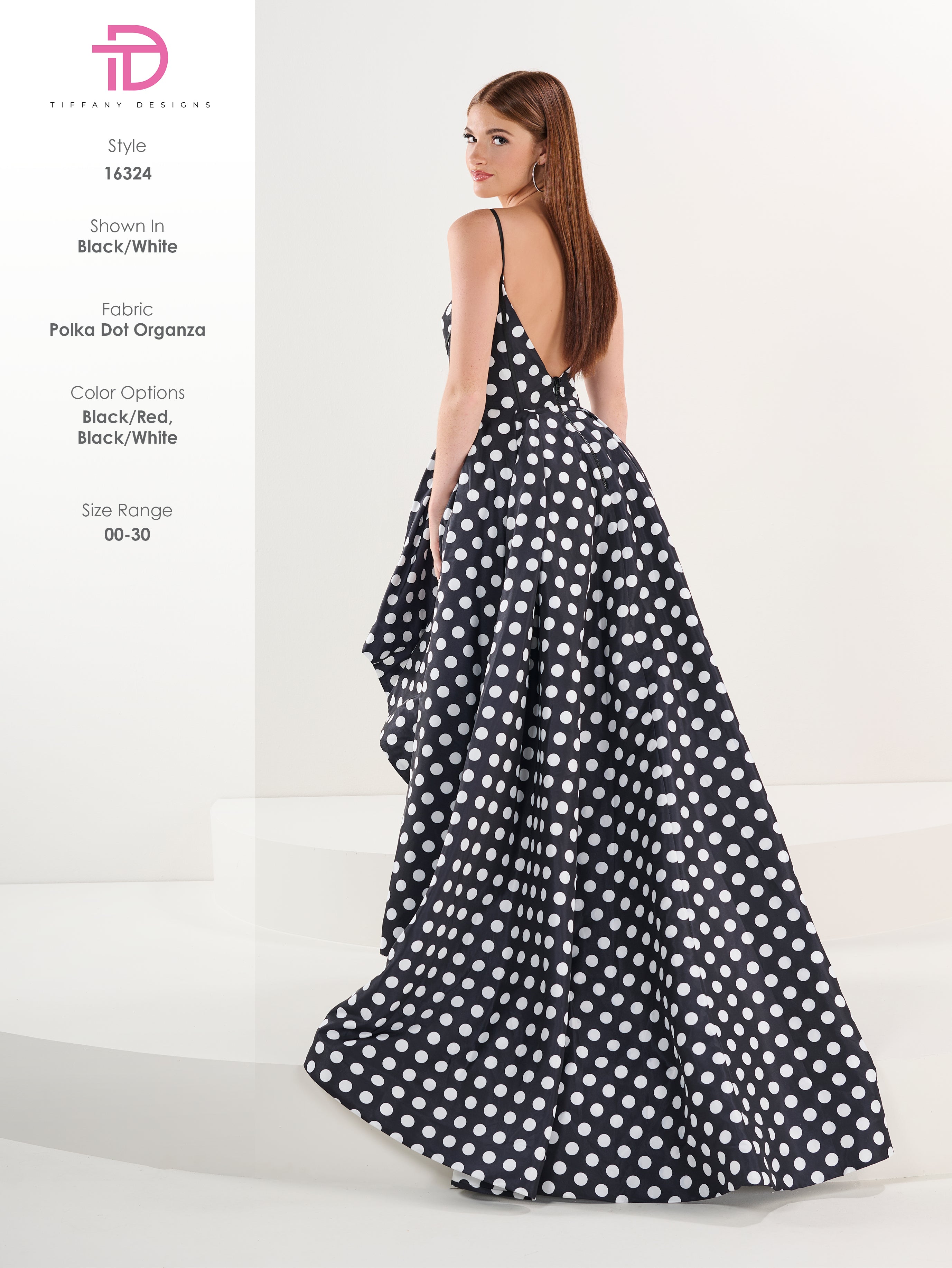 16324 Amore Gowns 16324_201_Black-White