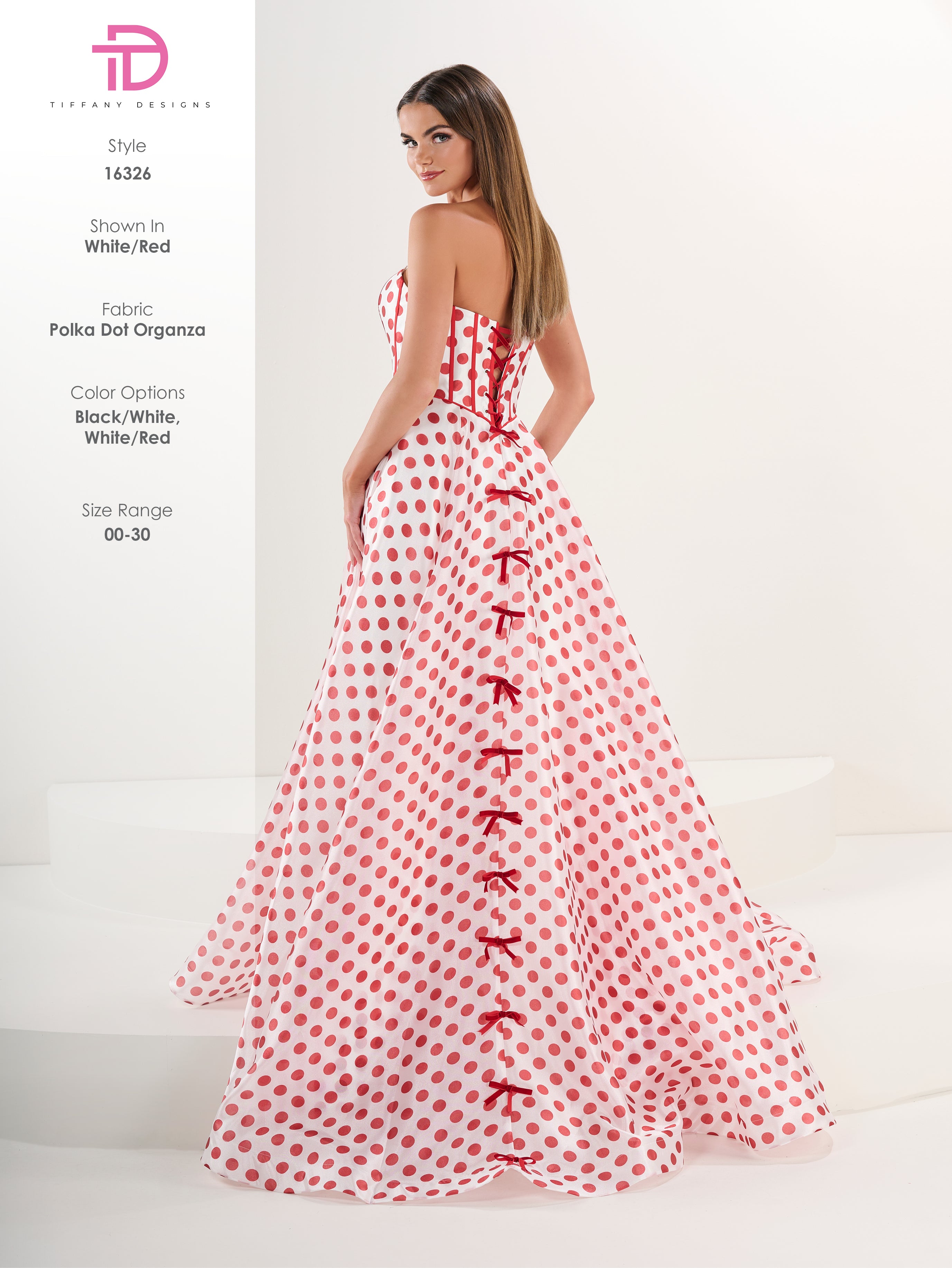 16326 Amore Gowns 16326_203_White-Red
