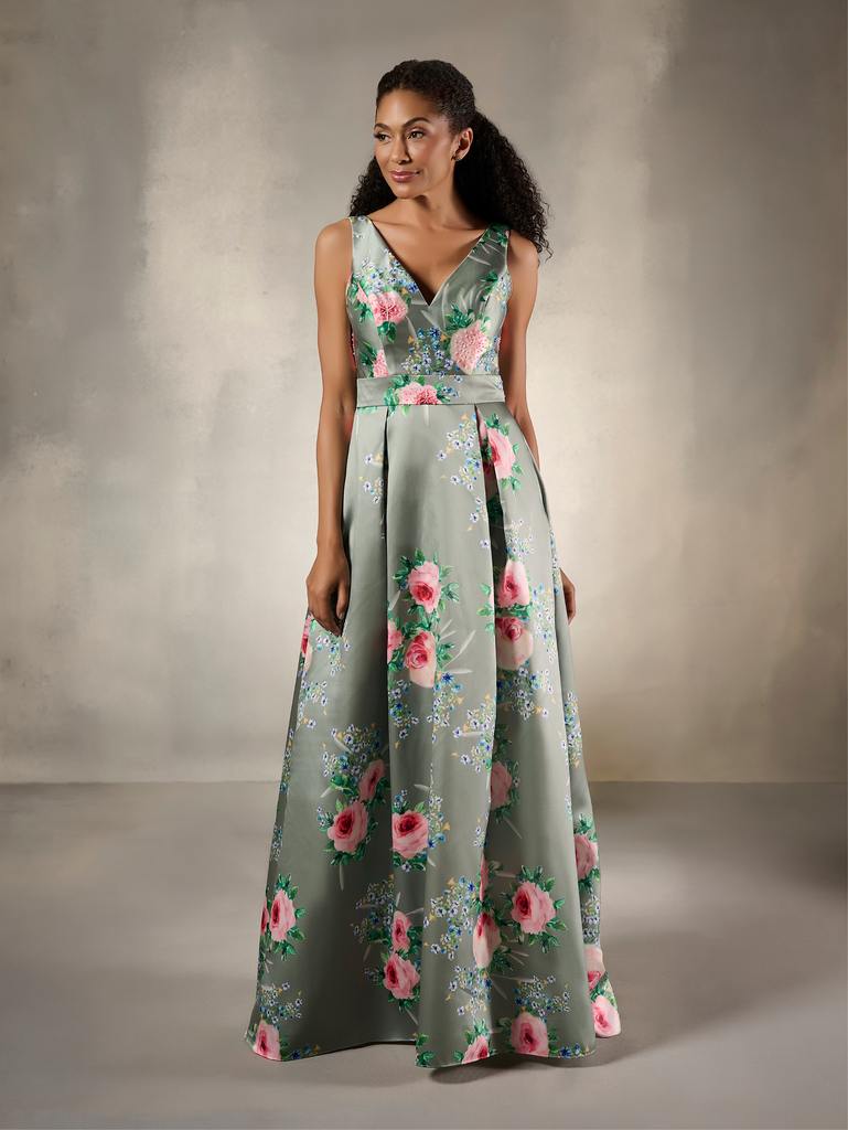 17214 Amore Gowns 17214_1_Sage-Multi-769x1024