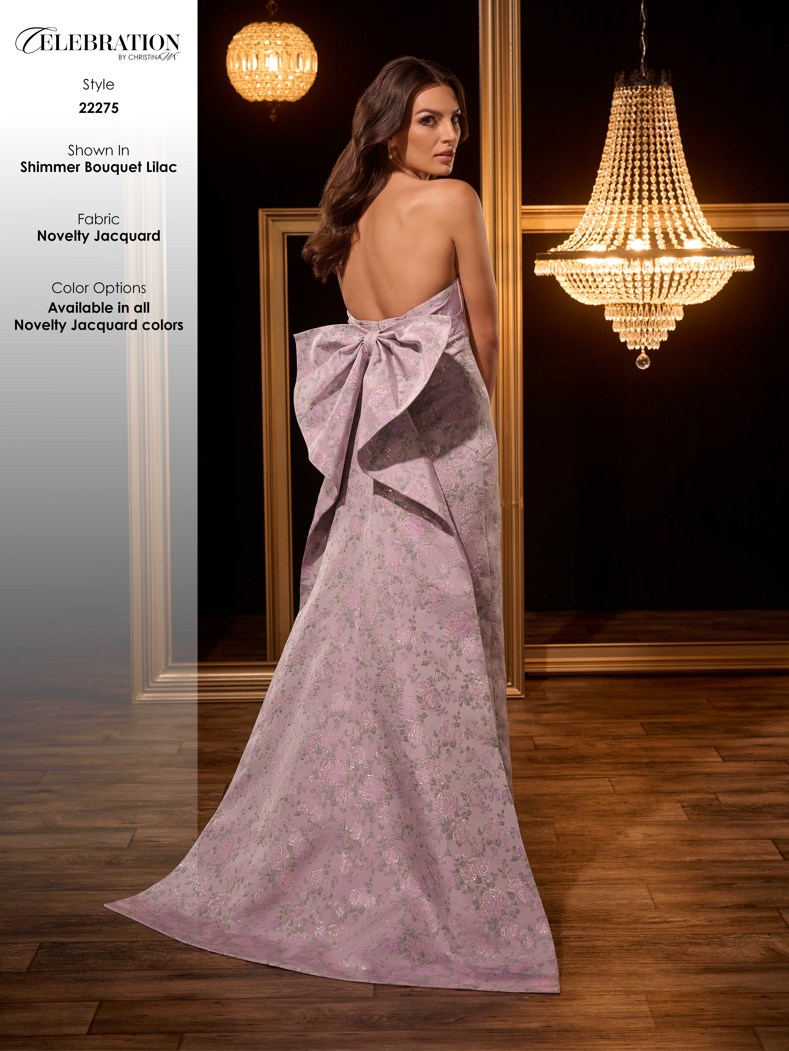 22275 Amore Gowns 22275_2_ShimmerBouquetLilac