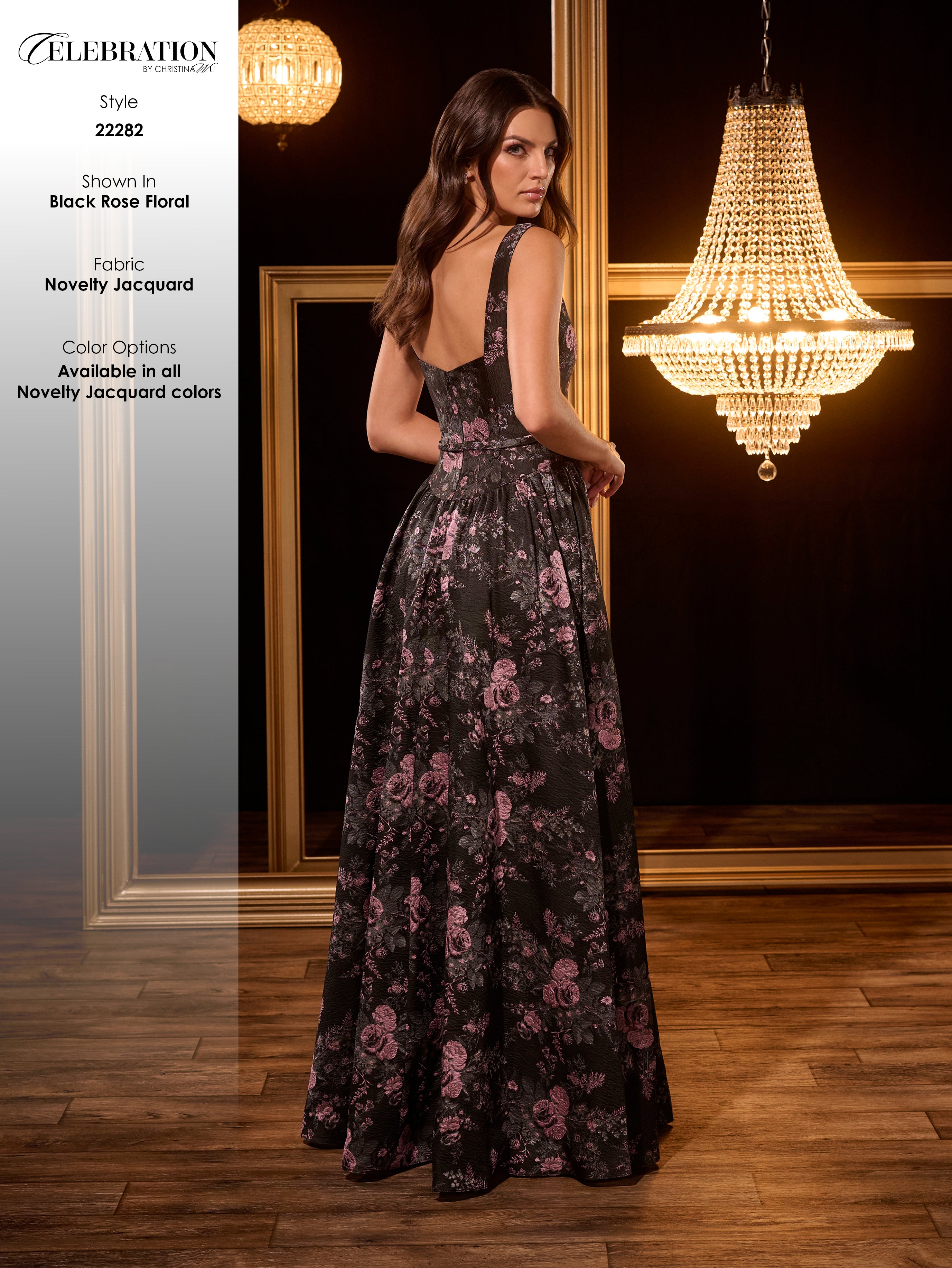 22282 Amore Gowns 22282_20_BlackRoseFloral