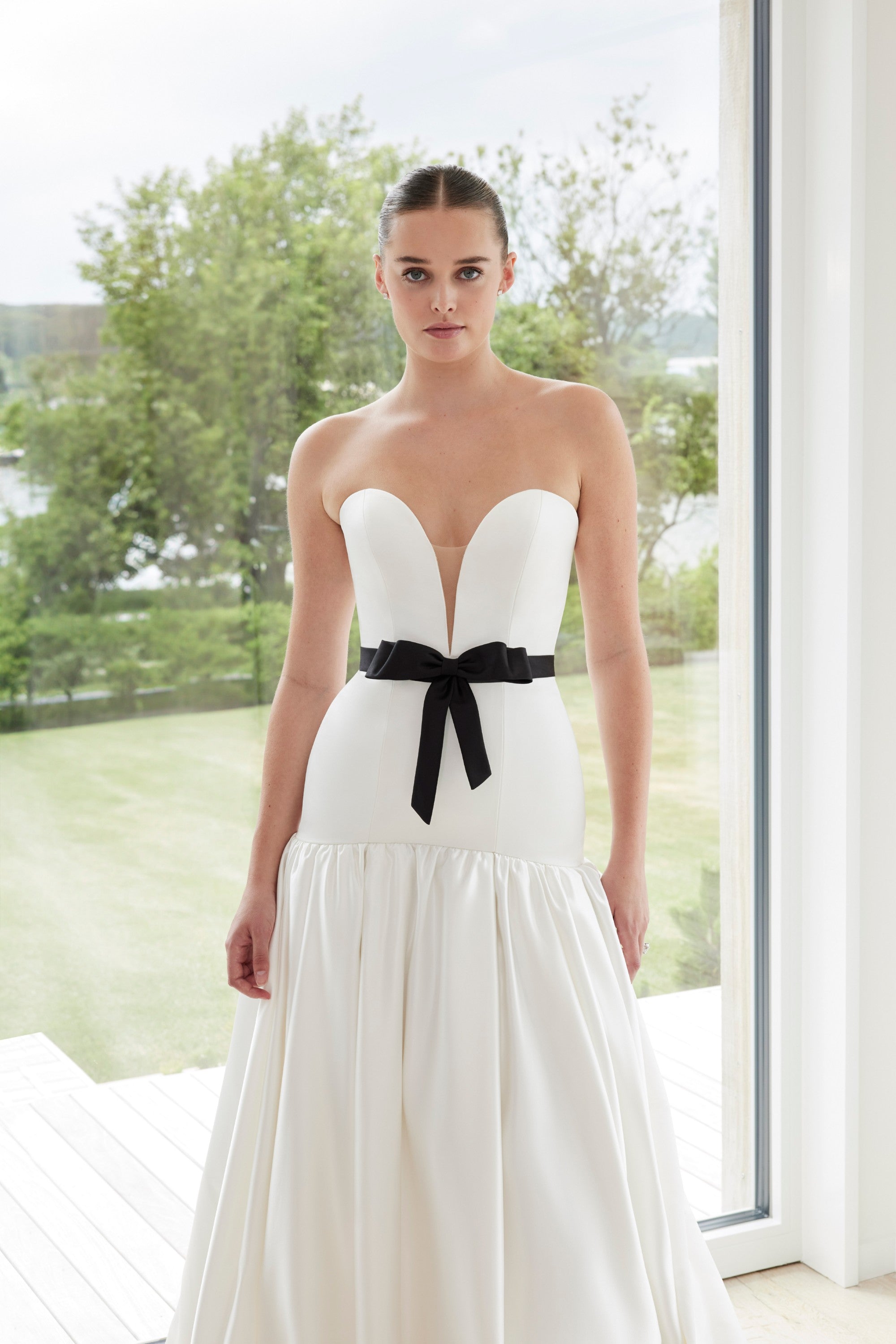 Simone Wedding Dress Morilee 2744_IvoryBlack_9063