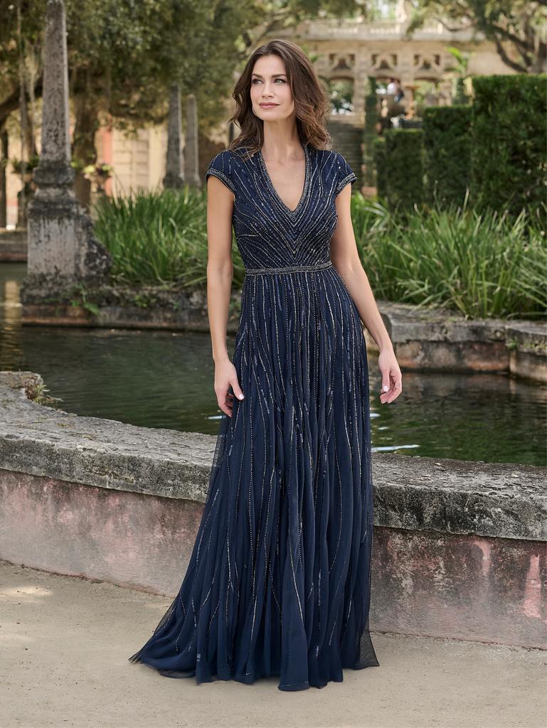 40487 Amore Gowns 40487_1_Navy-769x1024