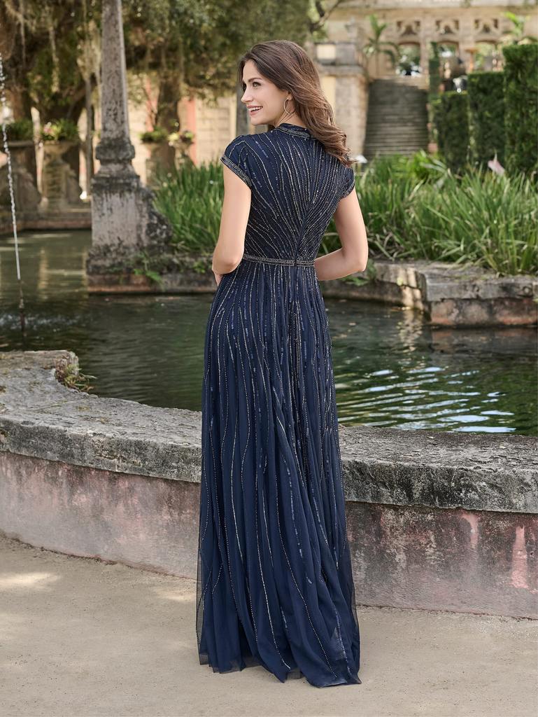 40487 Amore Gowns 40487_2_Navy-1-769x1024