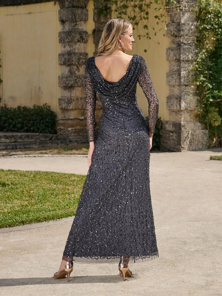 40488 Amore Gowns 40488_2_Gunmetal-1-769x1024