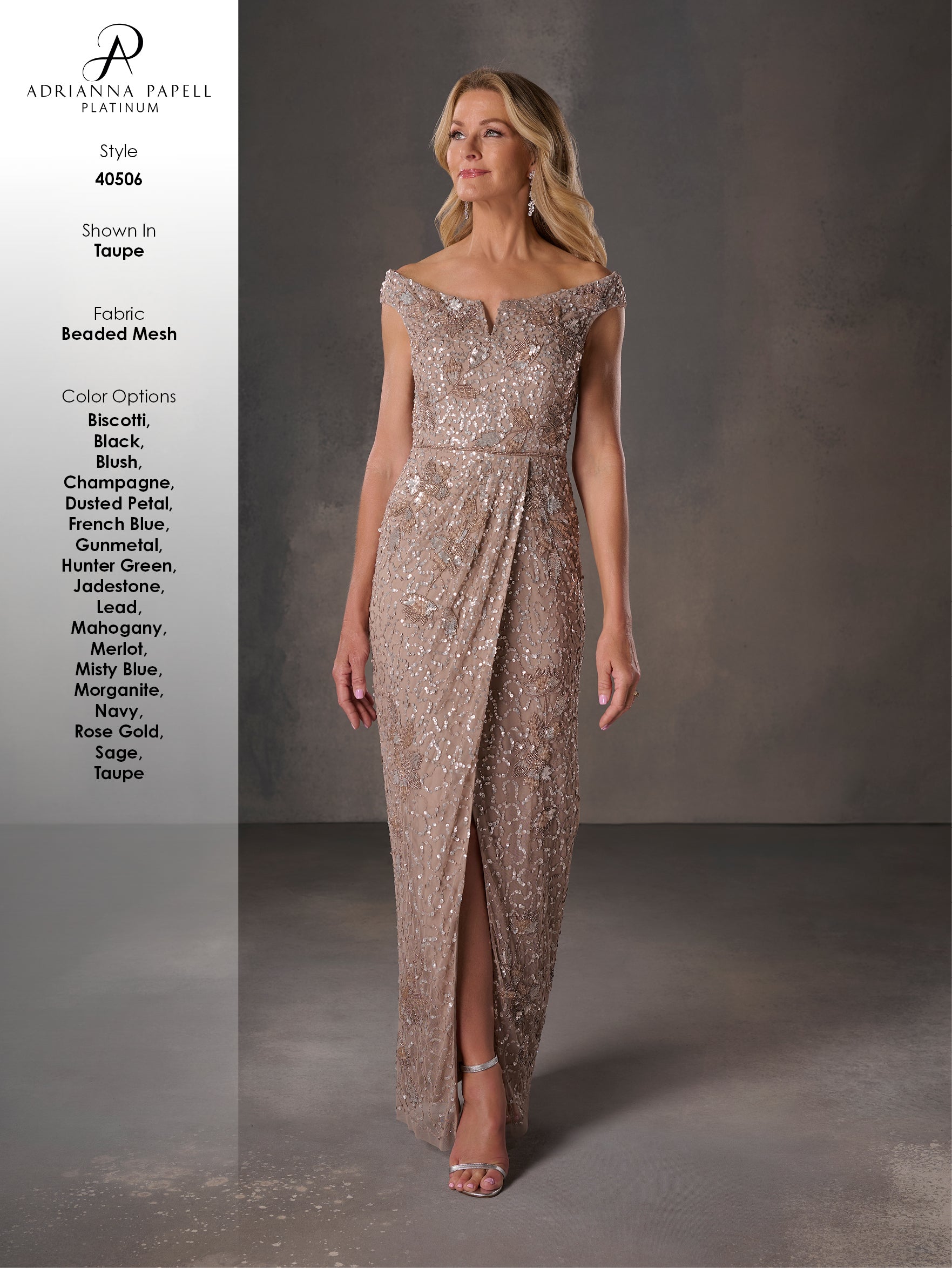 40506 Amore Gowns 40506_4_Taupe