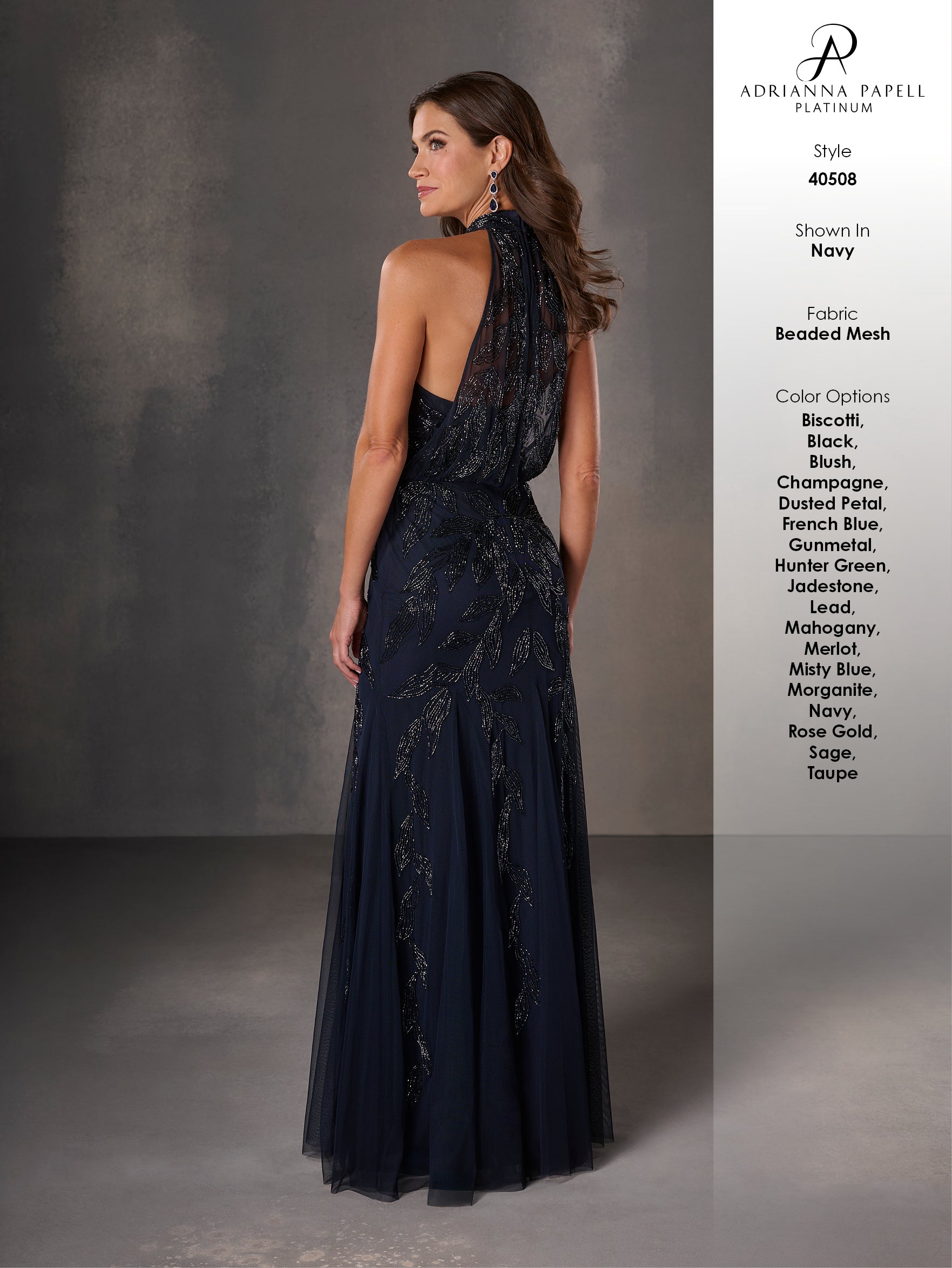 40508 Amore Gowns 40508_2_Navy