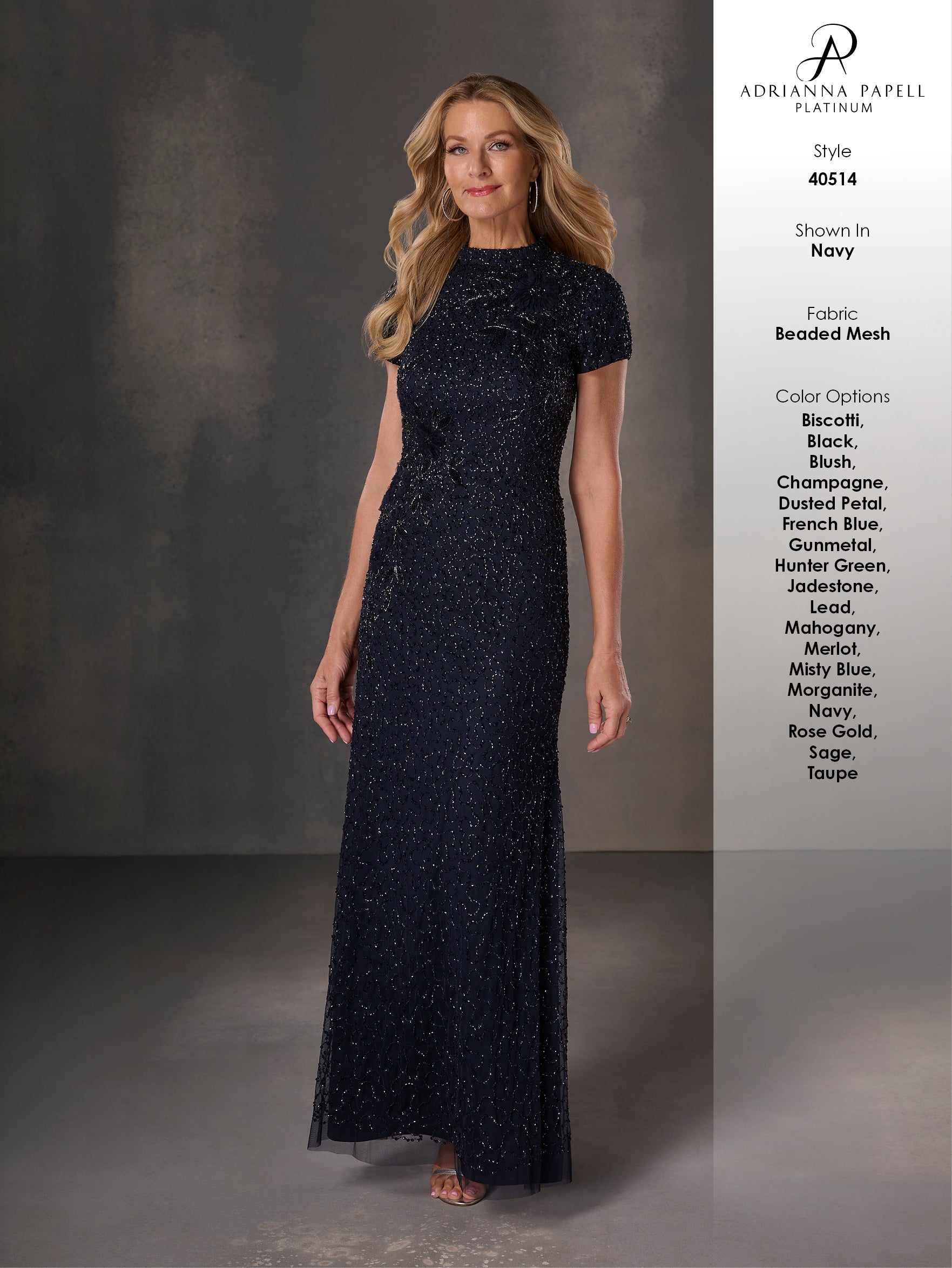 40514 Amore Gowns 40514_29_Navy