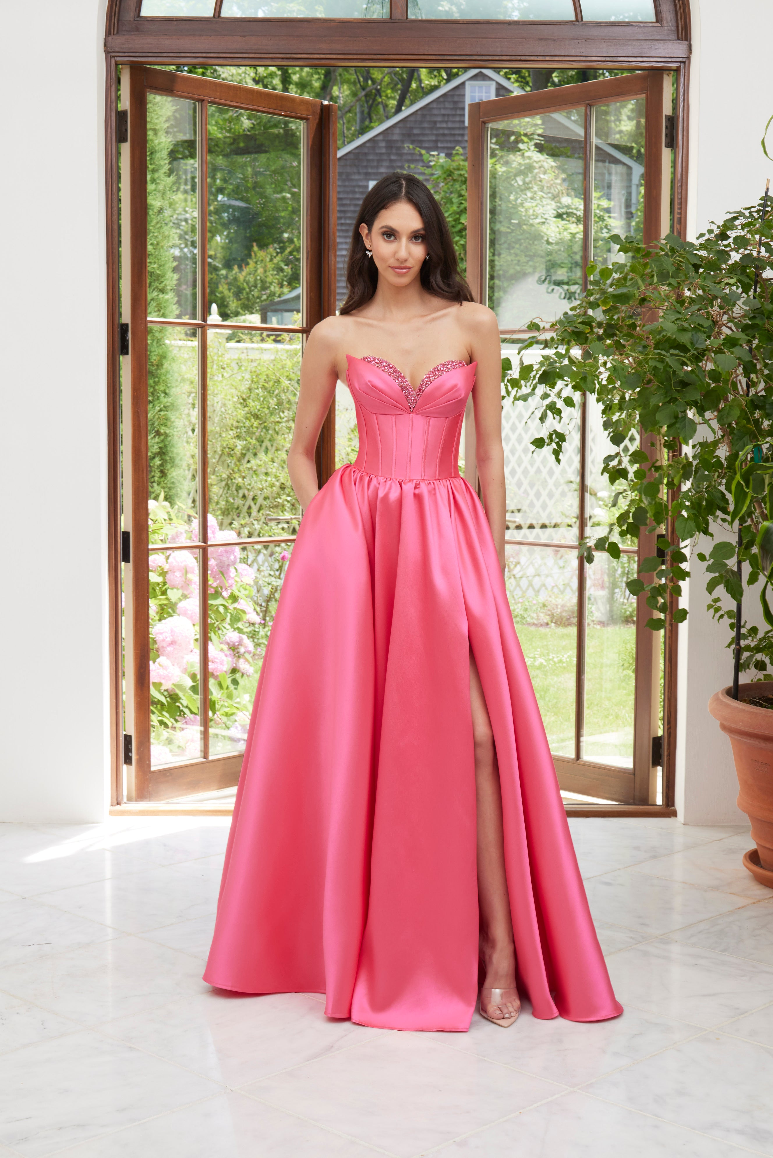 49107 Amore Gowns 49107__P1222__Fuchsia_0001