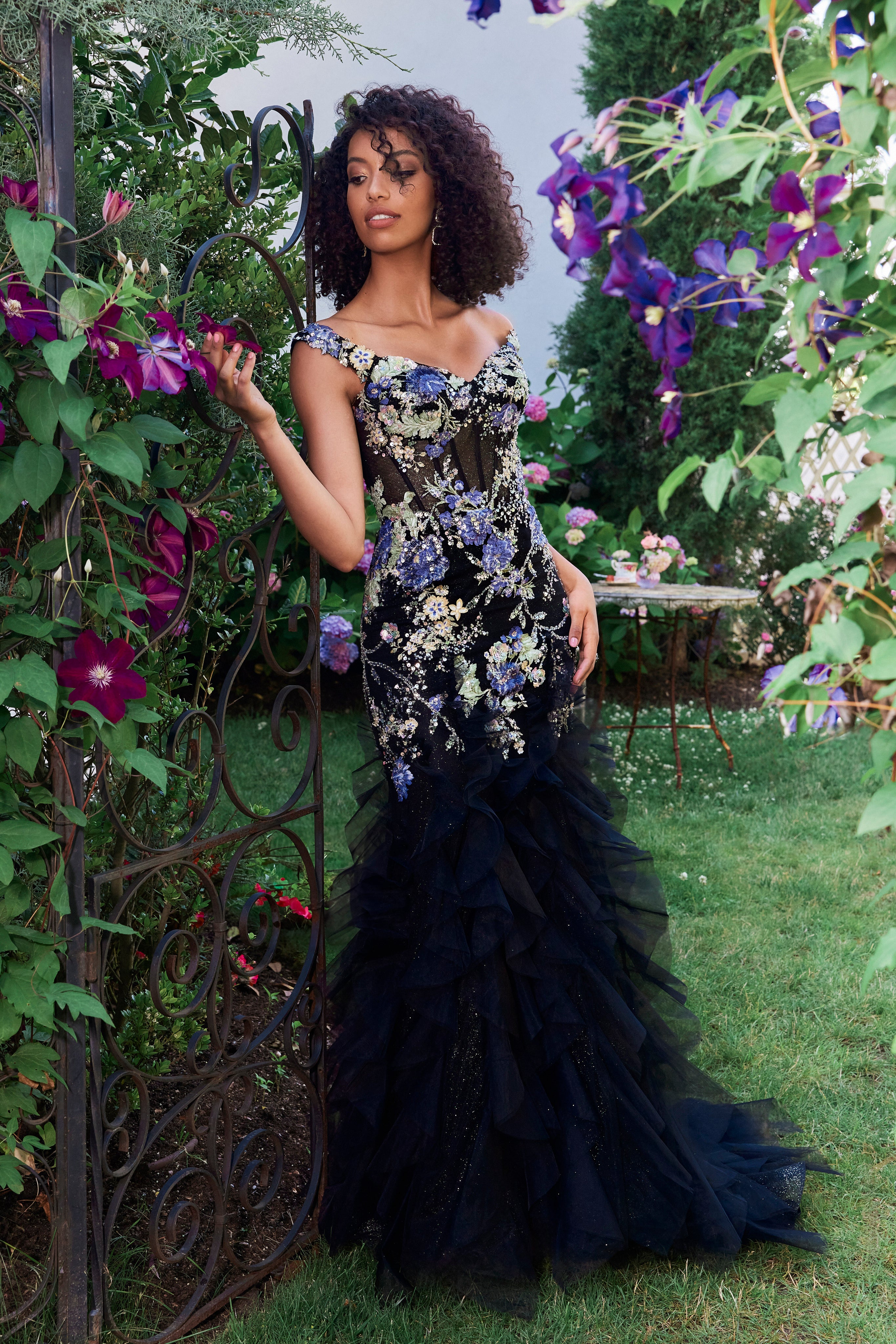 49148 Amore Gowns 49148__DS3016__BlackMulti_0263