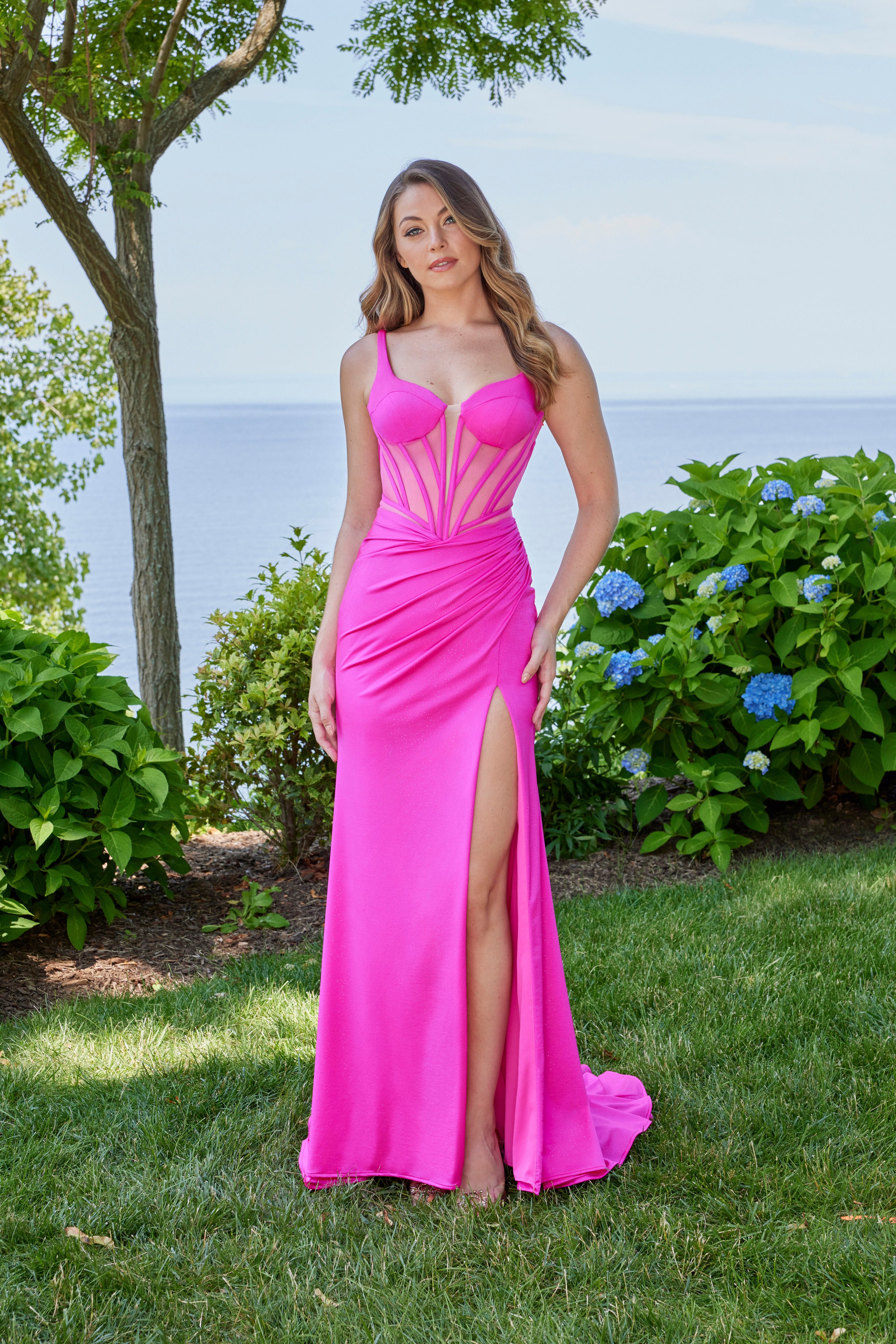 49157 2 Amore Gowns 49157__ML190156__Fuchsia_3551_0bc6f678-fc95-4e8e-bb37-60a3ade303f8